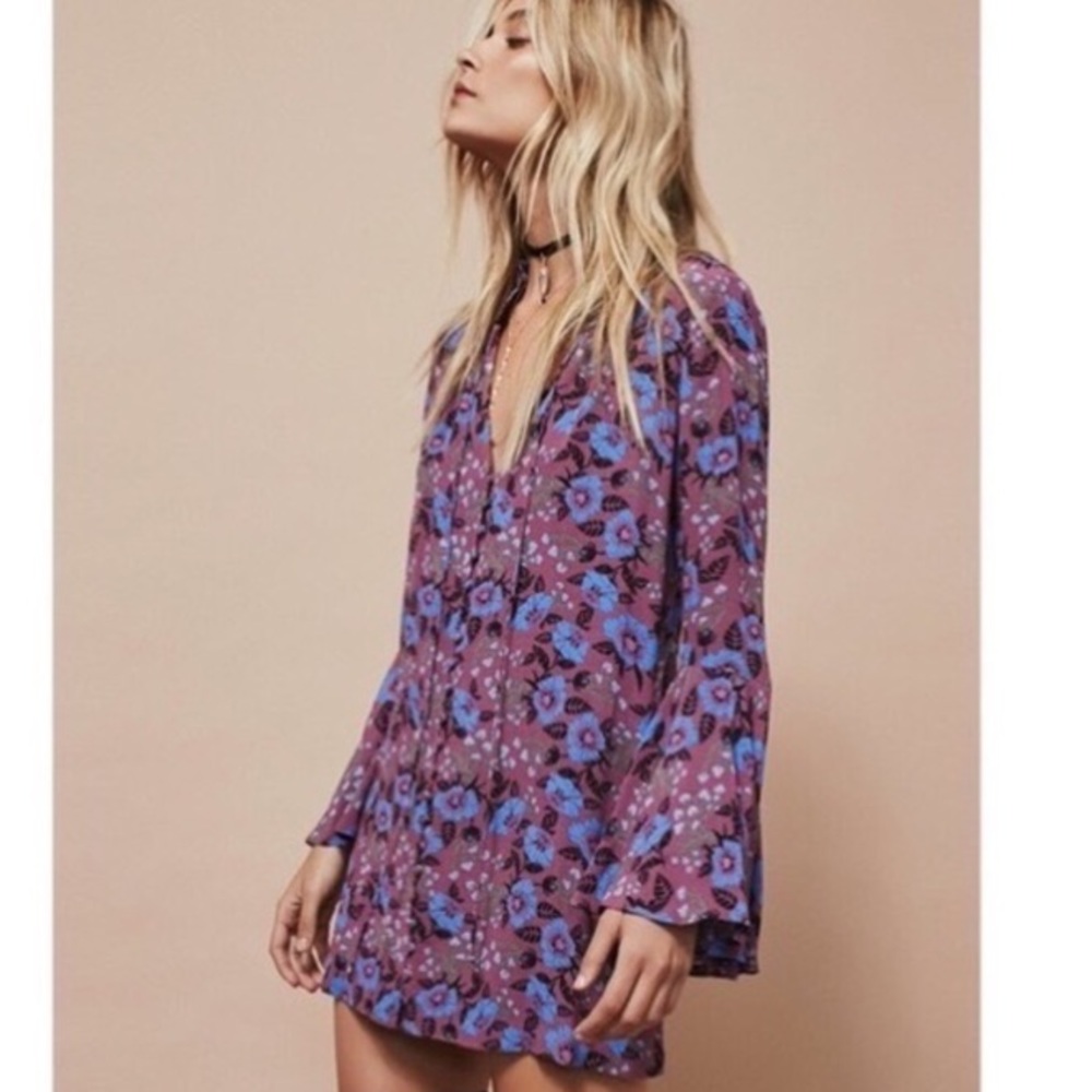 Free People Floral Tunic